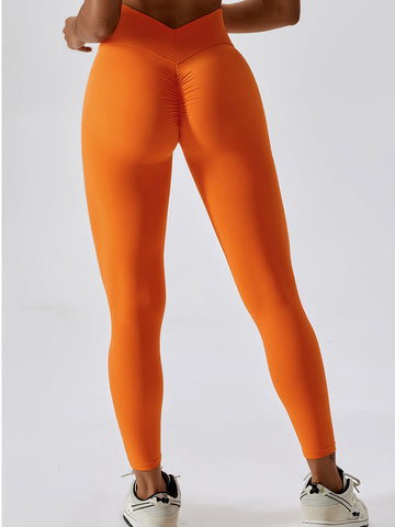 Butterweiche Leggings mit V-Ausschnitt hinten 