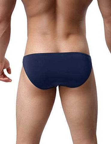 Pack de 4 calzoncillos tipo bikini elásticos de tiro bajo clásicos para hombre de Avidlove Underwear 