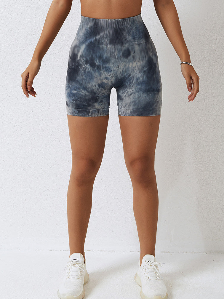 Tie Dye Scrunch Seamless Yoga Shorts