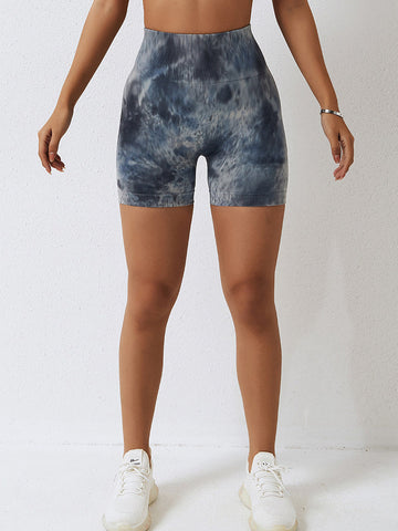 Tie Dye Scrunch Seamless Yoga Shorts