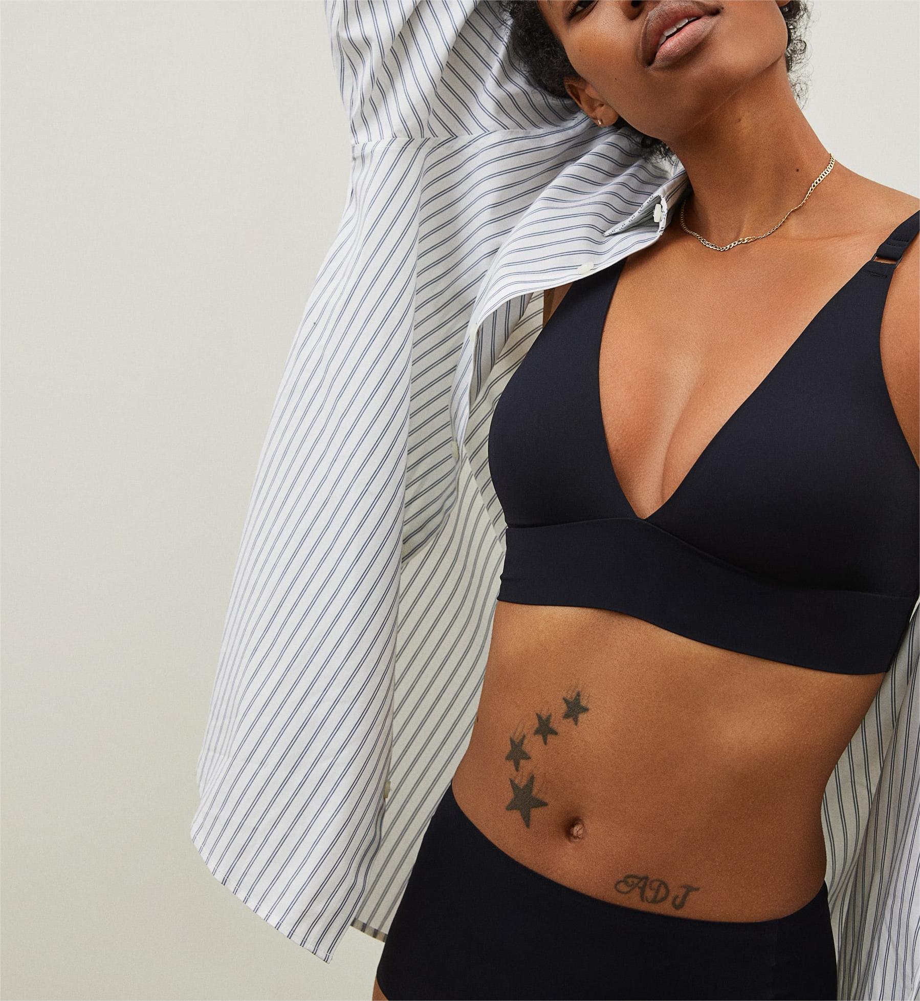 The Invisible Push Up Wireless Bra Black