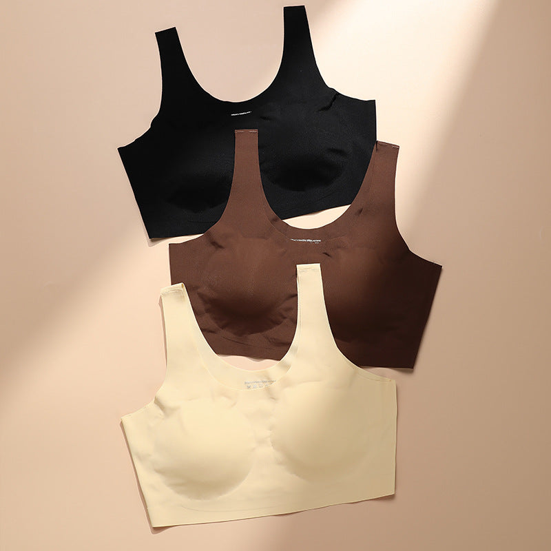 Cut Out Back No Show Wireless Yoga Bra