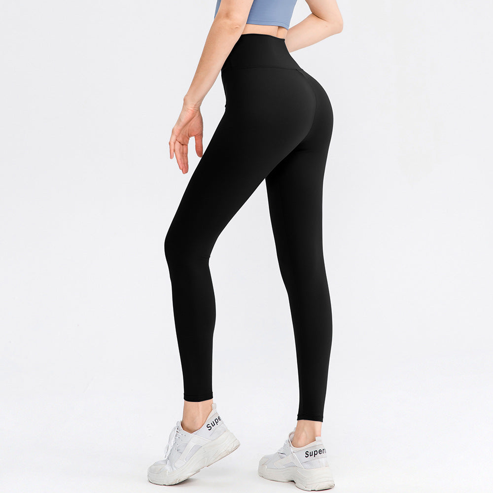 Leggings lisos cruzados de cintura alta