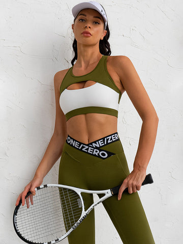 Colorblock Shock Proof Sports Bra