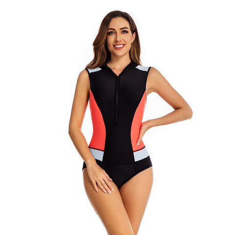 Sleeveless Rash Guard Swimsuits for Women