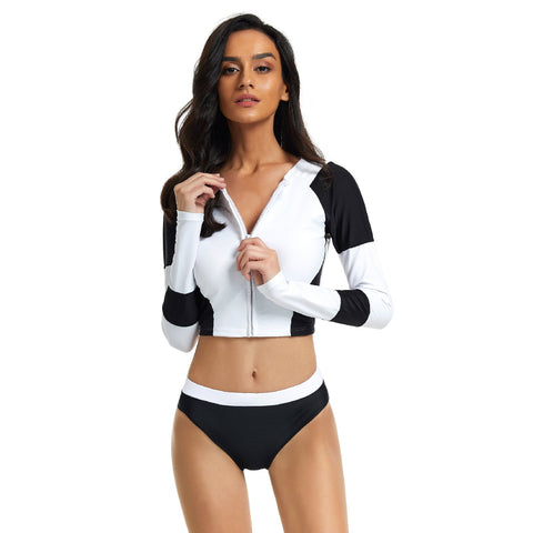 Long Sleeve Surfing Suit for Zipper Swimsuit