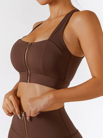 Empowered Zip Front Bra