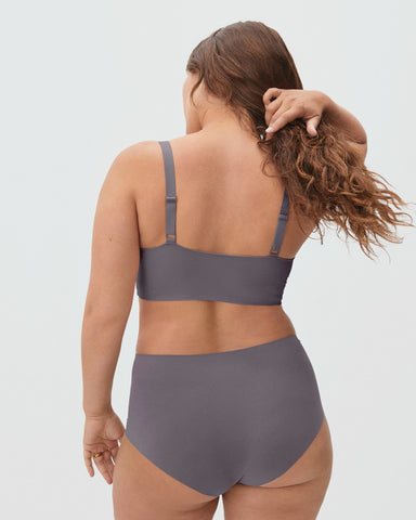 The Invisible Push Up Wireless Bra Grey