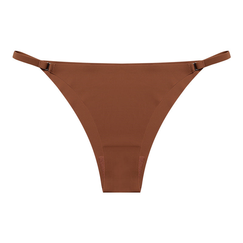 Metal Buckle Thong Panties
