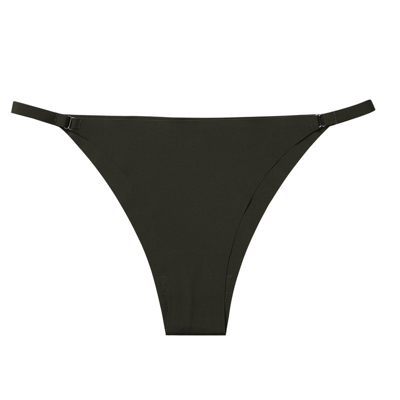 Metal Buckle Thong Panties
