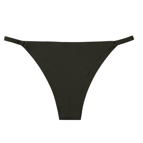 Metal Buckle Thong Panties
