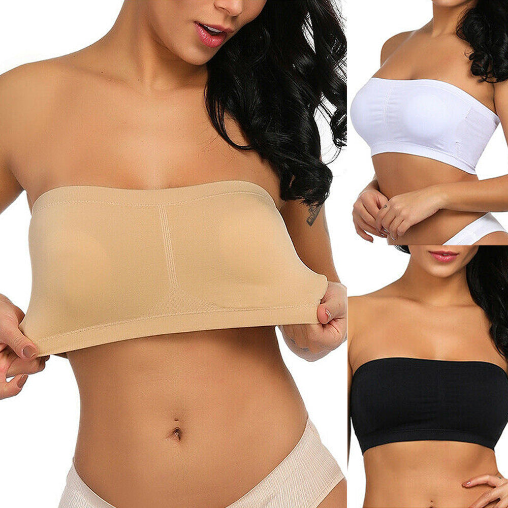 Plus Size Non-Slip Strapless Invisible Wireless Bra