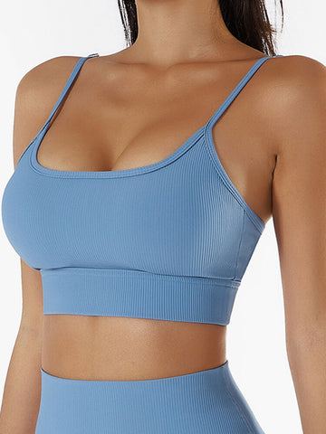 Live In Rib Longline Sports Bra