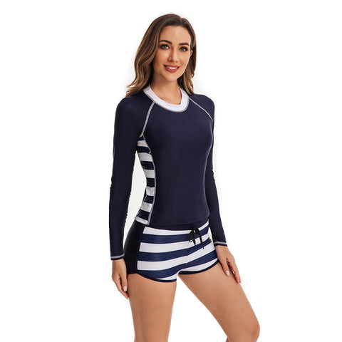 Two Piece Rash Guard Shirt for Women