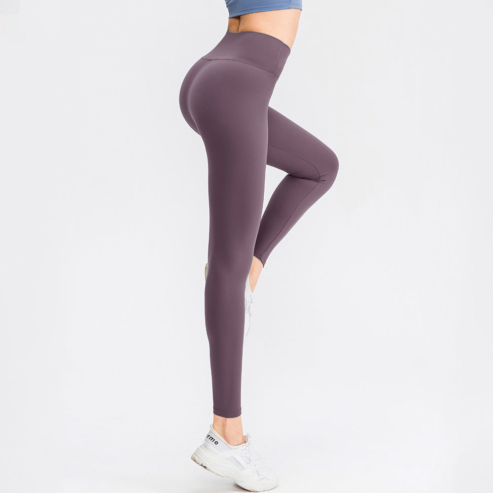 High Waisted Crossover Plain Leggings