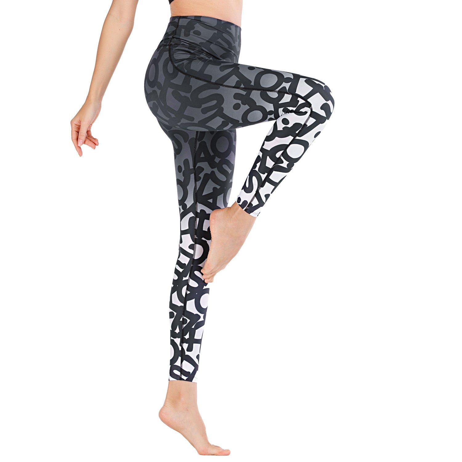 Weiche Yogahose mit hoher Taille und voller Trainingsleggings