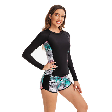 Camiseta Rashguard para traje de baño de manga larga