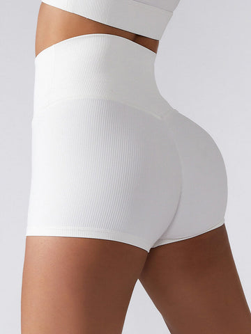 Live In Rib High Rise Yoga-Shorts