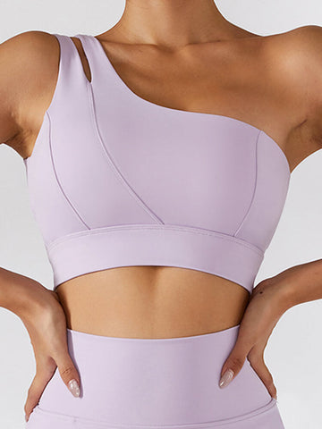 Empowered One Shoulder Sports Bra