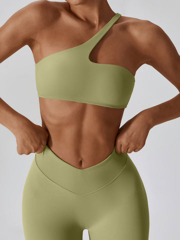 Butter Soft One Shoulder Sports Bra