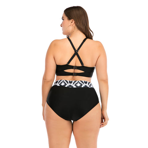 Bikini de talla grande para trajes de baño de cintura alta con efecto push up