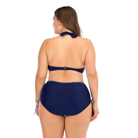 Bikini de talla grande para trajes de baño de cintura alta con efecto push up