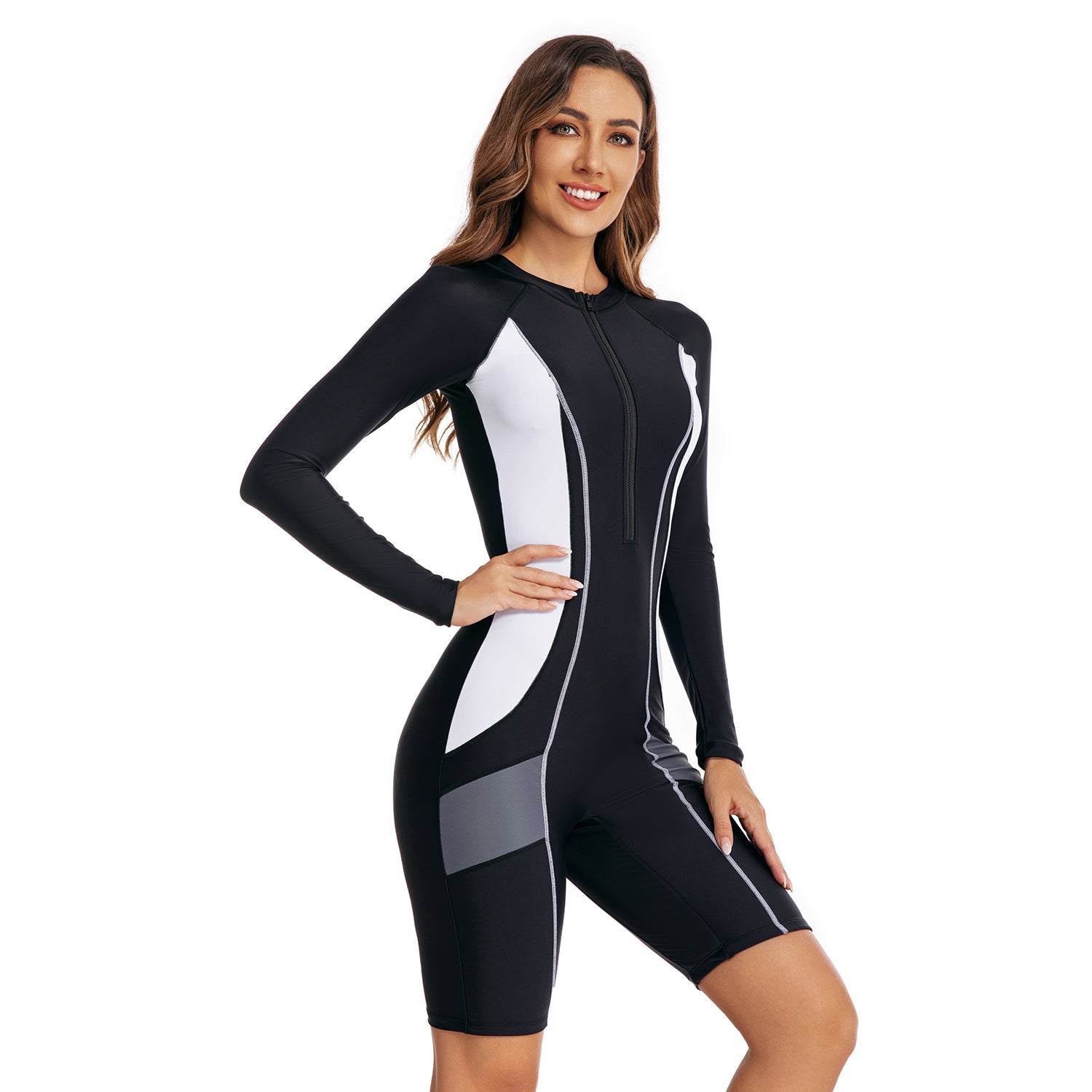 Traje de baño One Piece Rashguard con protección UPF 50+