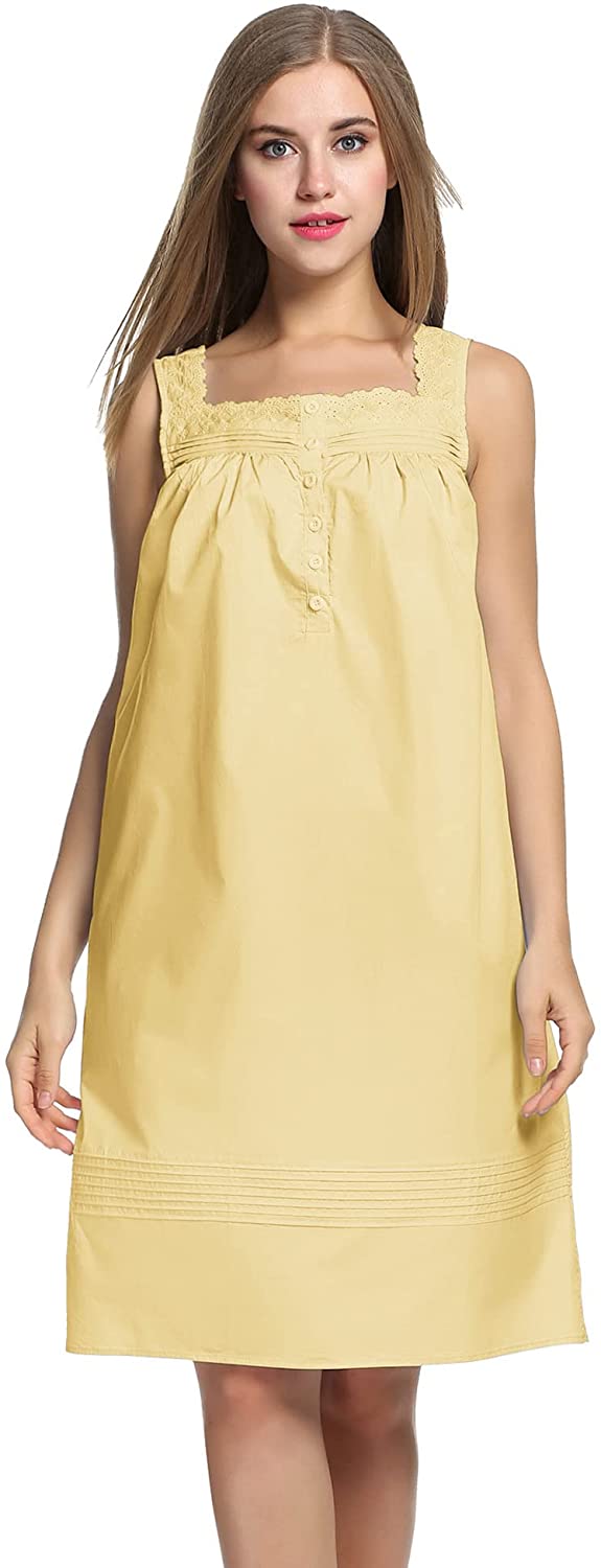 Cotton Sleeveless Nightdress