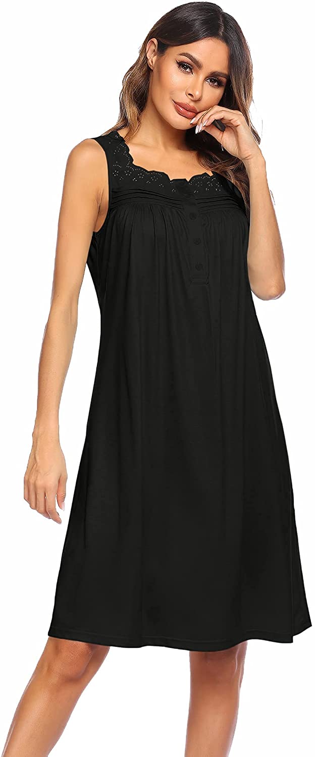 Cotton Sleeveless Nightdress