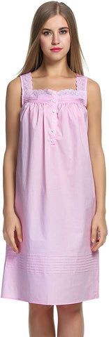 Cotton Sleeveless Nightdress