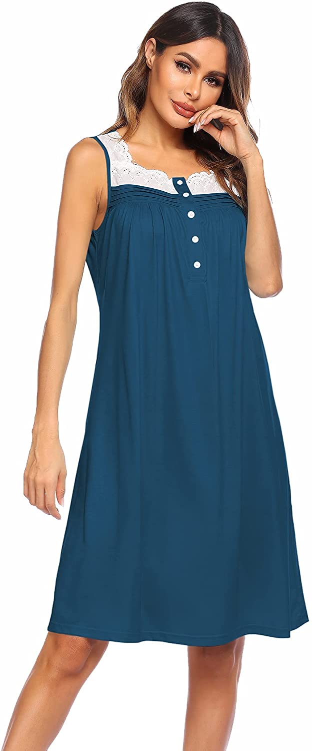 Cotton Sleeveless Nightdress