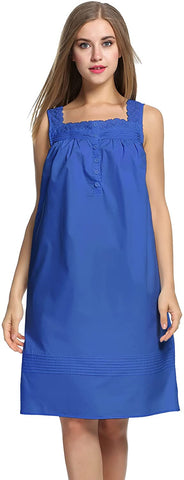 Cotton Sleeveless Nightdress