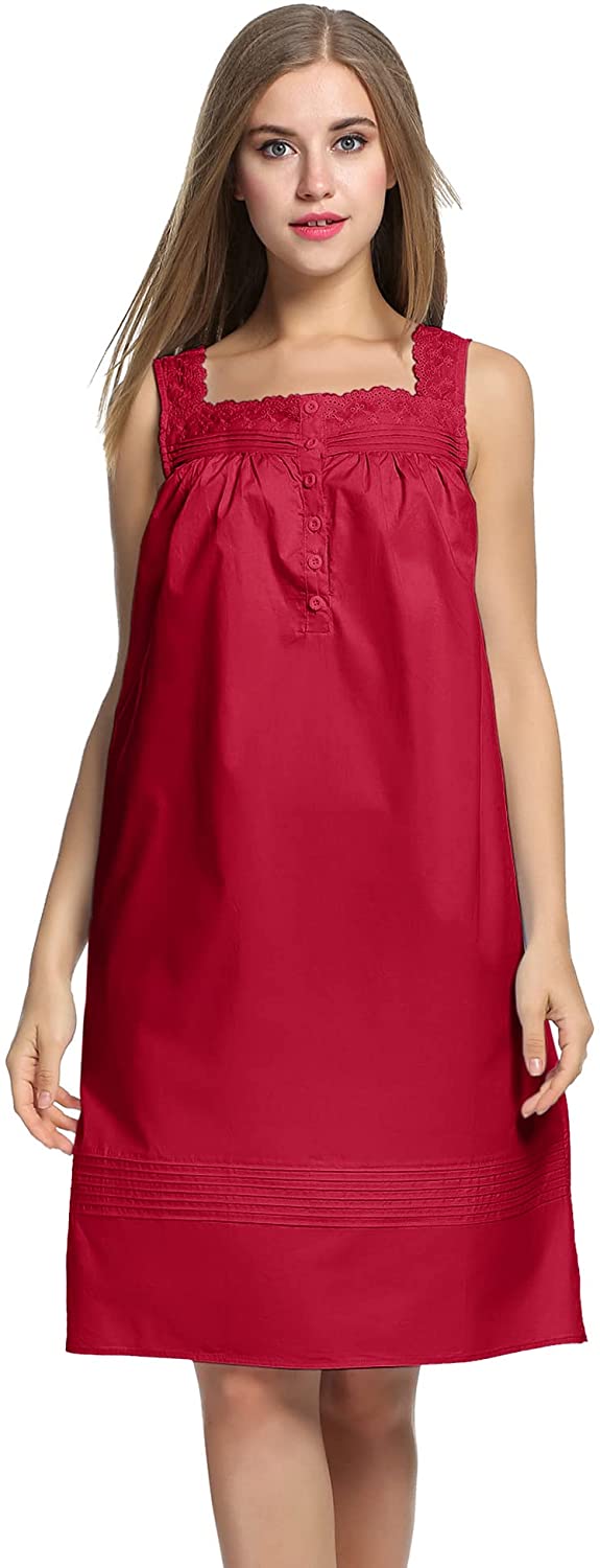 Cotton Sleeveless Nightdress