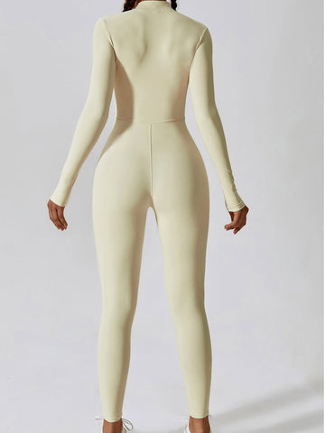 Long Sleeve Zip Jumpsuit