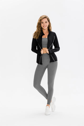 Sport-BH und Leggings-Set – Blatt