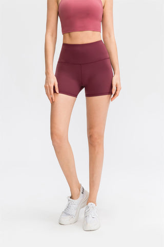 Schlichte Shorts mit hoher Taille