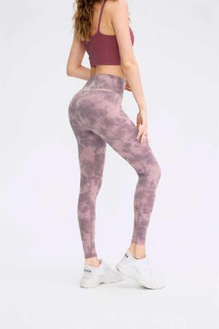 Leggings de yoga con efecto tie dye