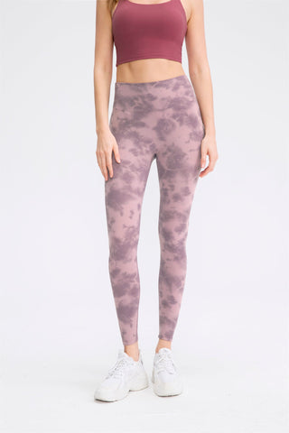 Leggings de yoga con efecto tie dye