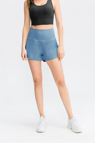 2-in-1-Sportshorts mit Gesäßtasche und versteckter Seitentasche