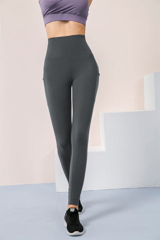 Leggings mit hoher Taille und Seitentaschen