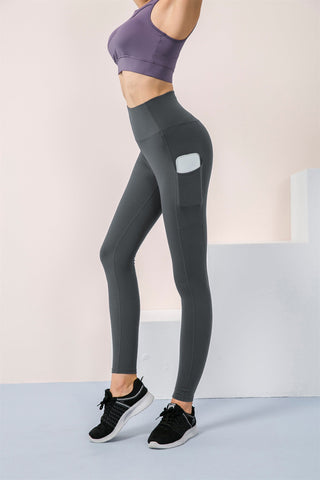 Leggings mit hoher Taille und Seitentaschen