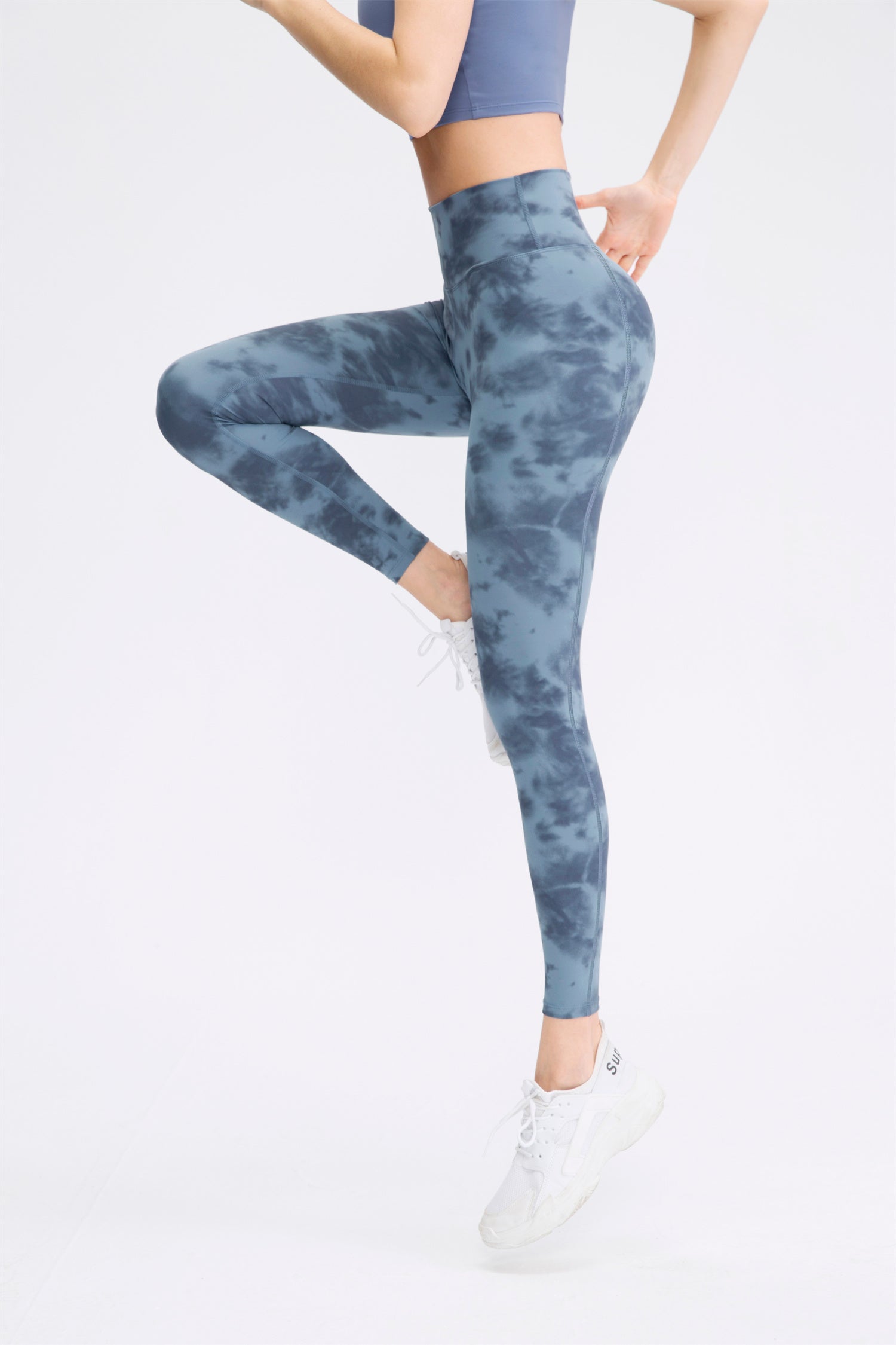 Leggings de yoga con efecto tie dye