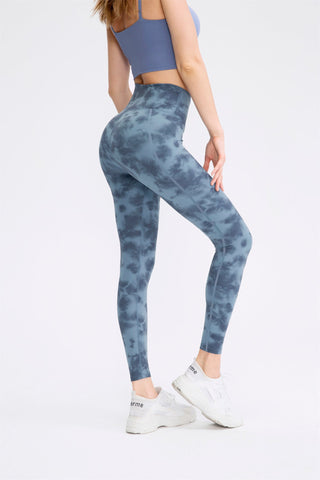 Leggings de yoga con efecto tie dye