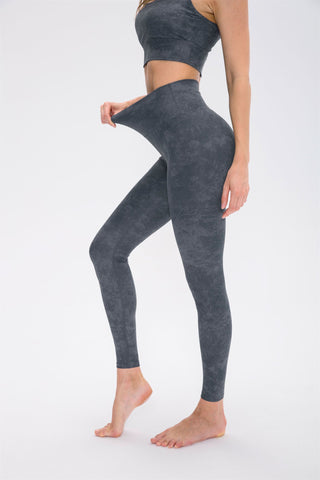 Bedruckte Leggings mit hoher Taille