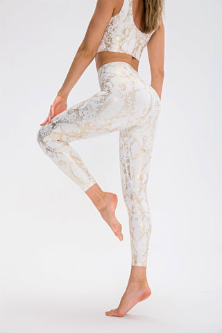 Snake Print High Waisted Leggings