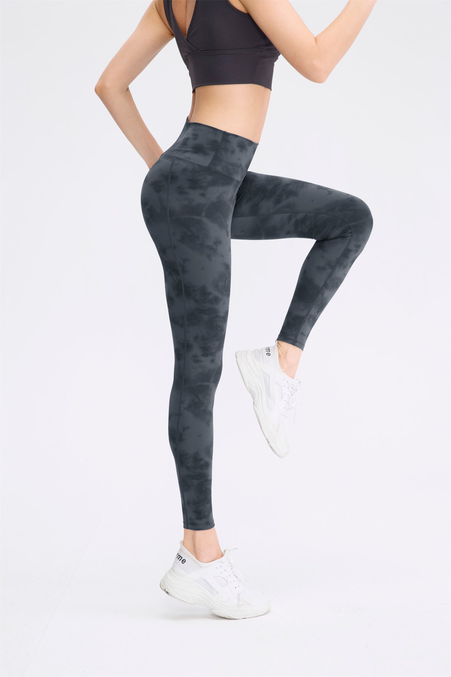 Leggings de yoga con efecto tie dye