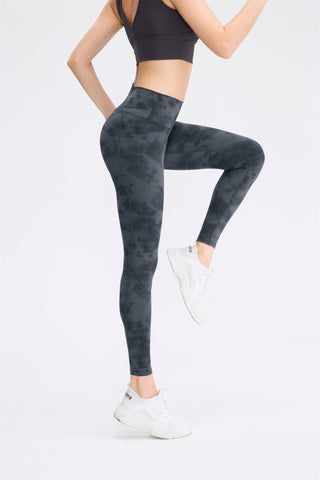 Yoga-Leggings mit Batikmuster