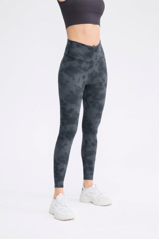 Yoga-Leggings mit Batikmuster