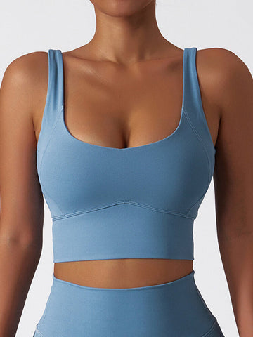 Air Cloud Wide Strap Open Back Sports Bra