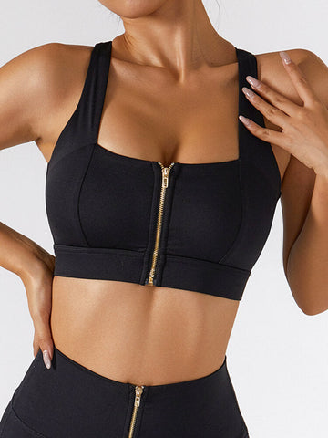 Empowered Zip Front Bra